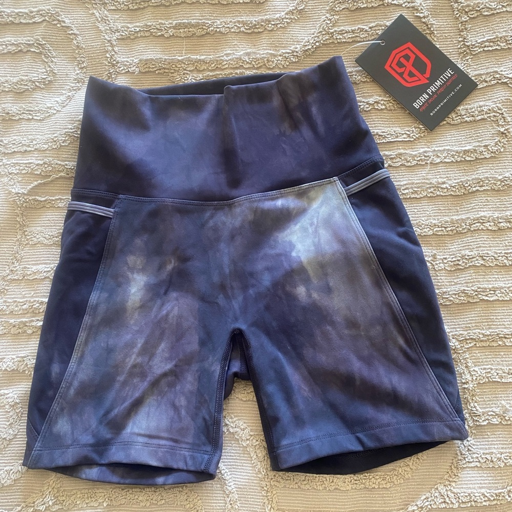 Born Primitive Blue Tie-Dye Shorts
